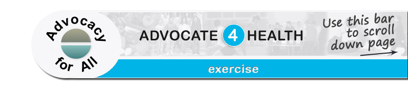 Advocate 4 Health - Exercise page banner