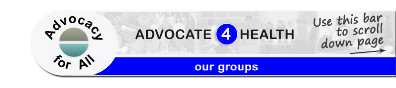 Advocate 4 Health - Our groups page banner