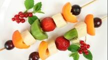 Grilled Fruit Kebabs with Grand Marnier Sauce